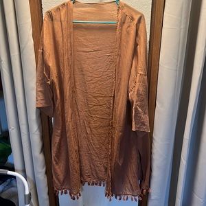 Terracotta Kimono with Tassels